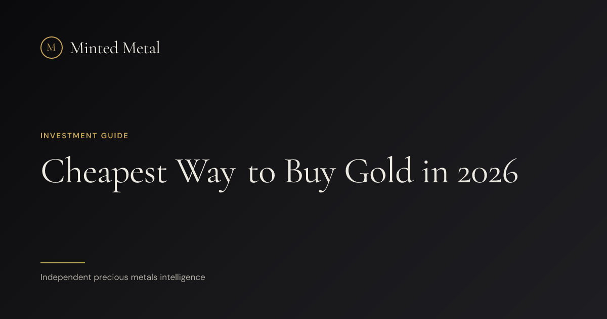 Cheapest Way To Buy Gold In 2026 Minted Metal Guides Cheapest Way To Buy Gold 